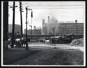 Simmons Hardware Seen from Eighth and Spruce by William G. Swekosky